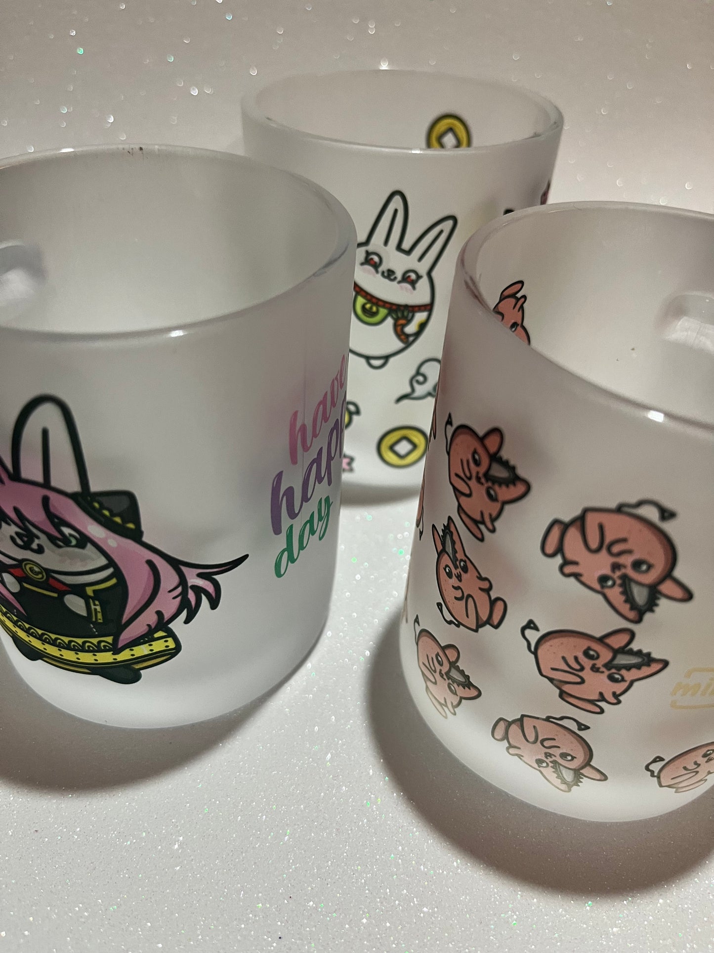 Tazas personalizada transparente mate