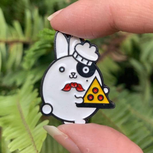 Pin metálico de pizza