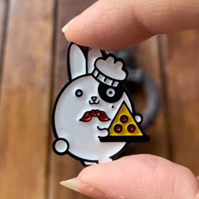 Pin metálico de pizza